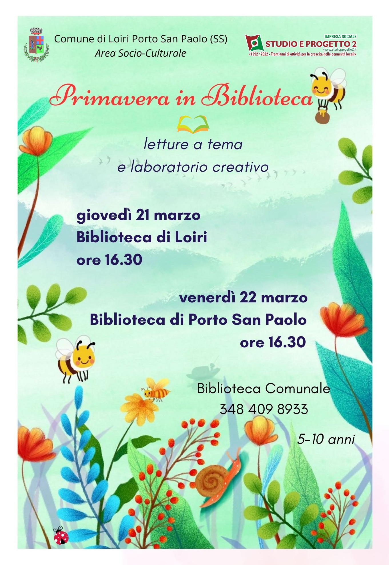 Locandina Primavera in Biblioteca 2024