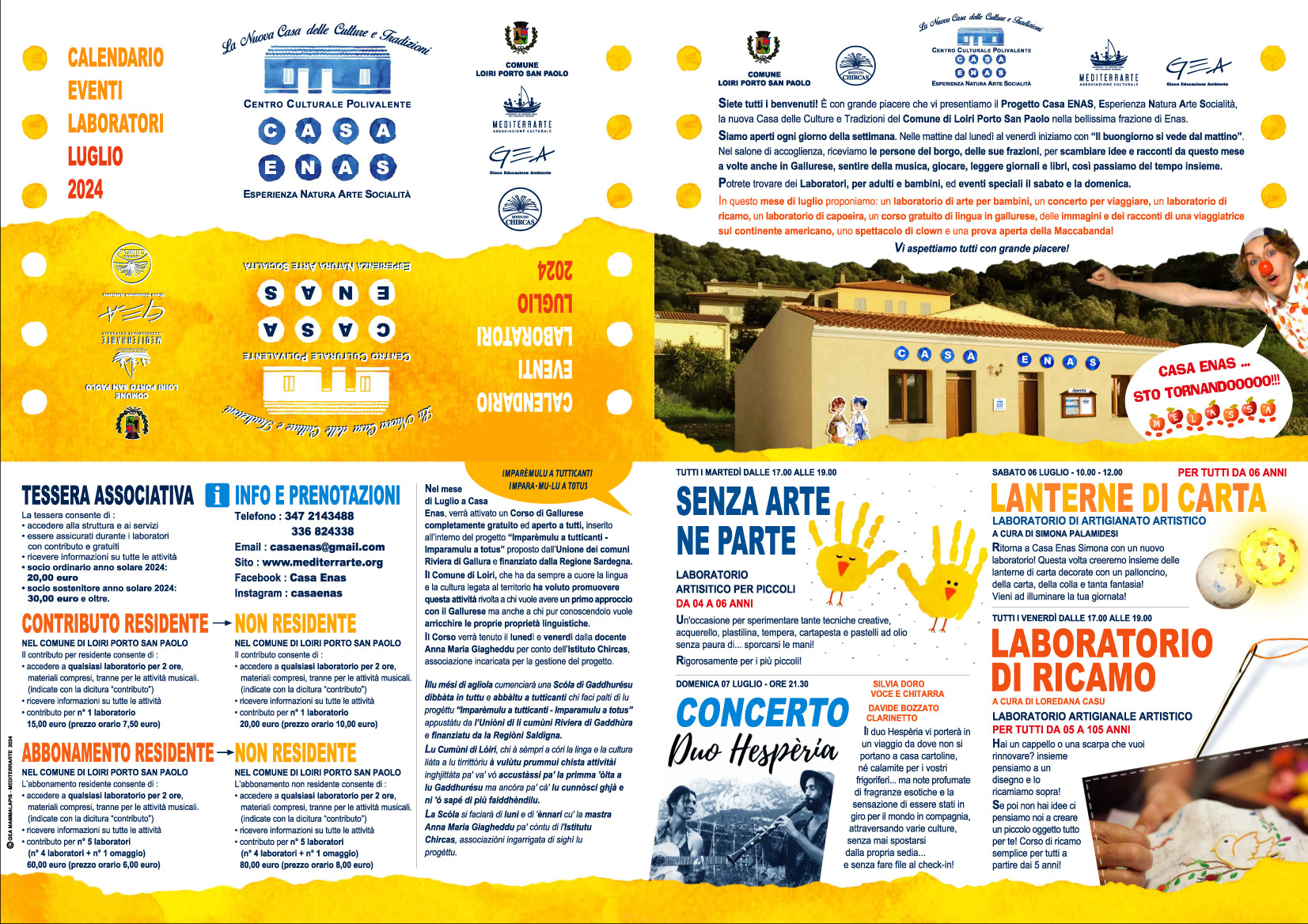 Depliant Casa Enas Luglio 2024