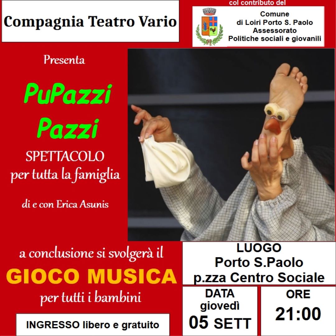 5 settembre 2024 Pupazzi Pazzi
