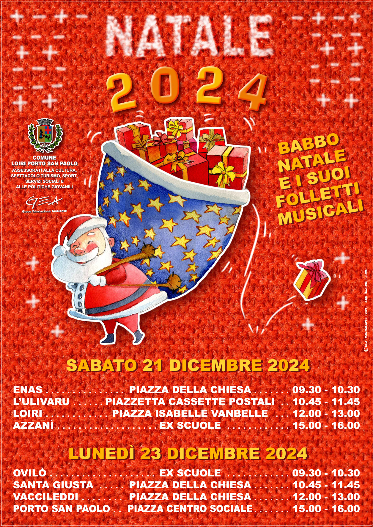Locandine Babbo Natale e i suoi Folletti Musicali web