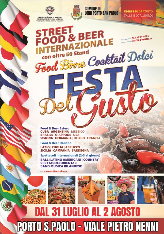 Festa del gusto 31.7 2.8.2025