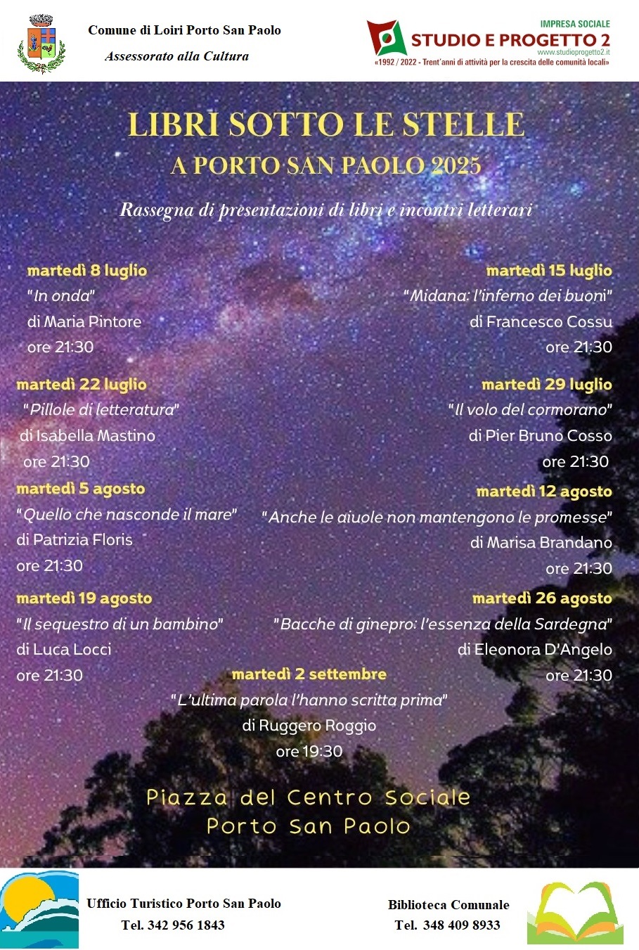 Locandina Libri sotto le stelle 2025
