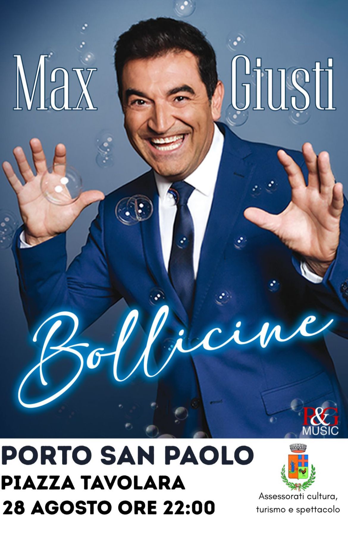 Locandina Max Giusti 28 agosto