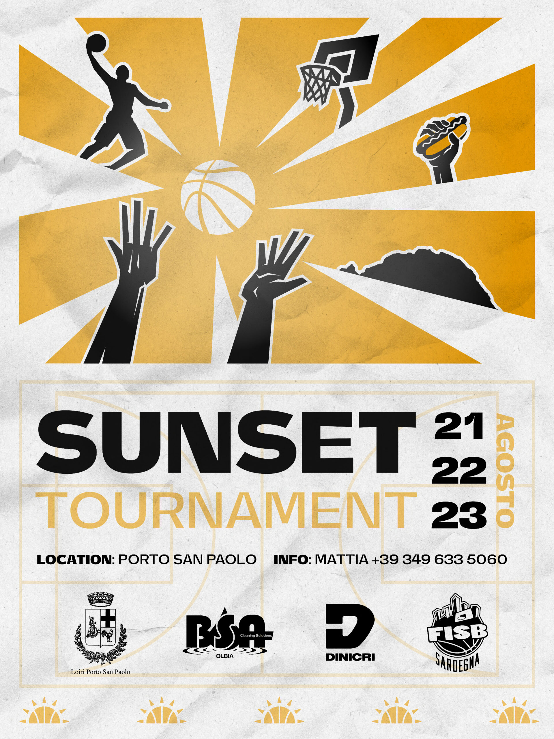 Locandina Sunset Tournament 21 22 23 agosto 2025